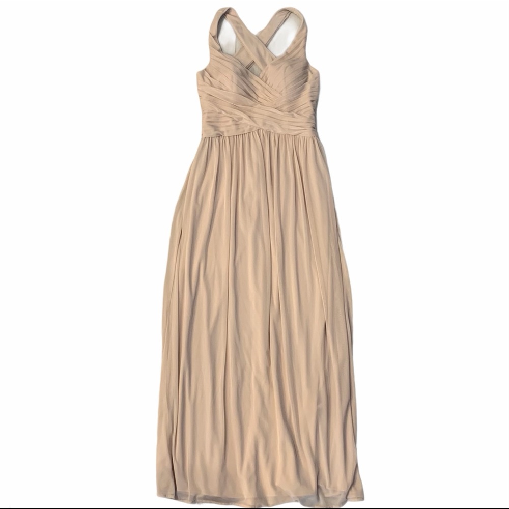 DAVID’S BRIDAL Long Bridesmaid Sleeveless Dress